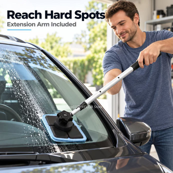 Dual Magnetic CarWindshield Cl - Glass Cleaner Streak 评论和价格